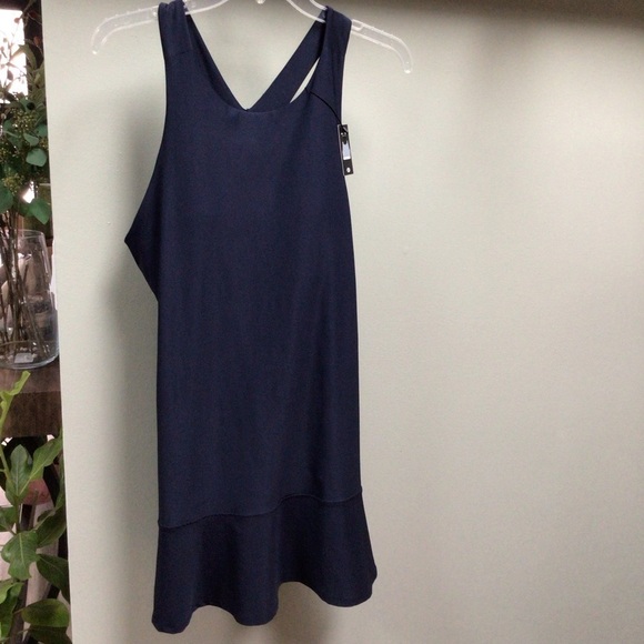 Etonic W Flouce Hem Active With Built Bra Navy Blue Sports Dress Size Large NWT - Picture 4 of 10